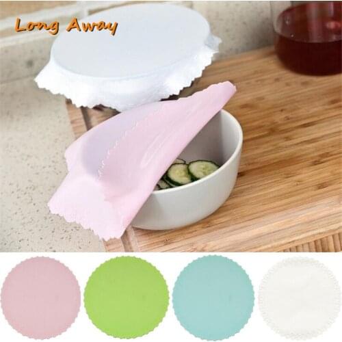 Silicone Resuable Food Fresh Keeping Cover Lace Cup Mats Microwavable Silicone Stretch Lid Kitchen Utensils Cover