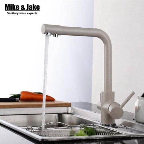Dual function 3 way water filter kitchen faucet marble pure water kitchen faucet 3 way double function filler Kitchen Faucet