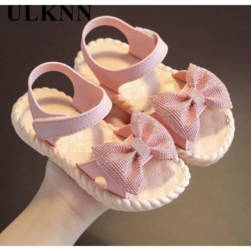 ULKNN Summer Childrens Slippers Toddler Kid Boys Girls Cute Beach Sandals Slippers Flip Shoes Infant Cartoon Print Flat Shoes