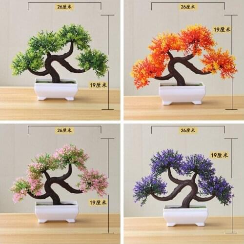 Home Garden Bedroom Living Room Decoration Fake Plants Bonsai Christmas Halloween Party Festival Supplies Artificial Small Tree