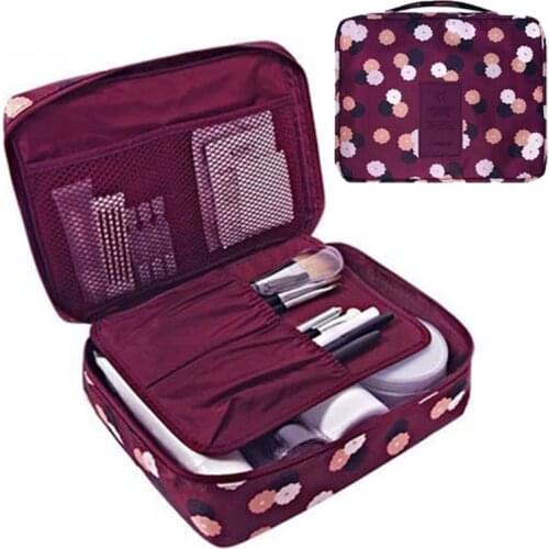Women Cosmetic Bag Multifunction Organizer Waterproof Portable Makeup Bag Travel Necessity Beauty Case Wash Pouch Makeup Bag