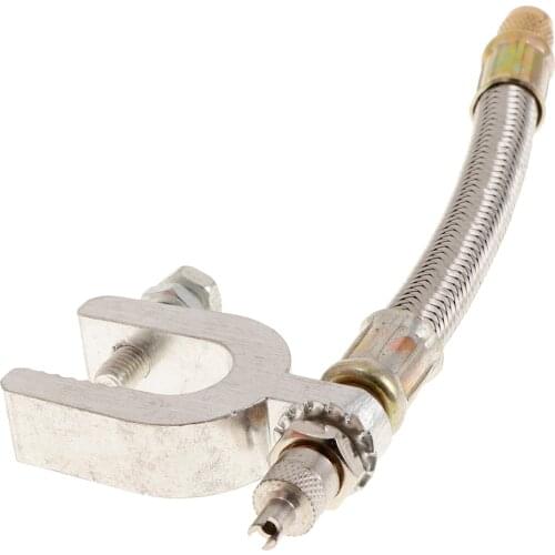 1 Pcs 15.8*5.5*1.2cm Car Flexible Tyre Valve Extension Tire Wheel Transit Adaptor + Clamps For RV Car Camper Trailer Etc