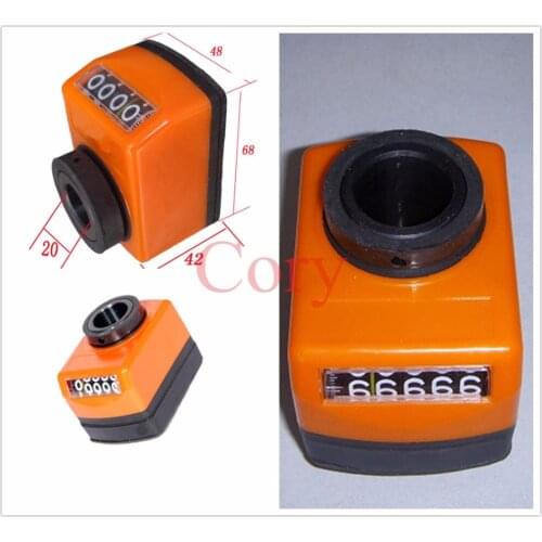 1PCS Machine Lathe Shaft Electronic Digital Position Indicator Orange 20mm Bore