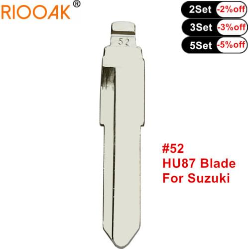 10pcs Folding Flip Uncut KD VVDI Remote Key Blade Blank #52 HU87 For Suzuki JIMNY ALTO SWIFT VITARA Mitsubishi
