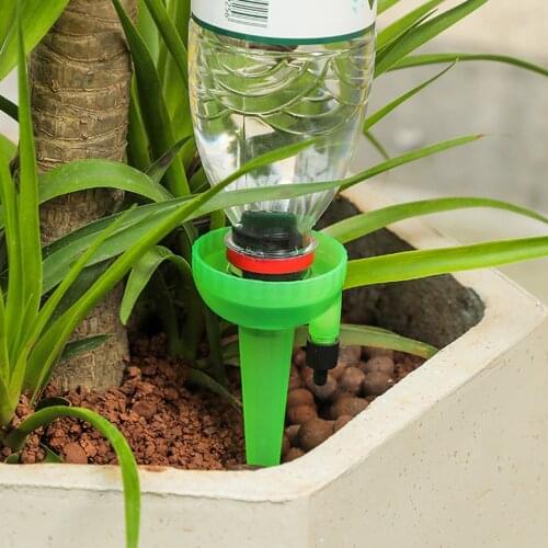 12PCS Automatic Drip Irrigation Tool Adjustable Water Self-Watering Device Flower Plant Garden Watering Kit Plant Drip Irrigatio