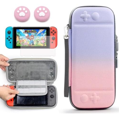 Portable Hard Shell Travel Carrying Case Storage Accessories Bag Screen Glass Film Protector For Nintendo Switch Console