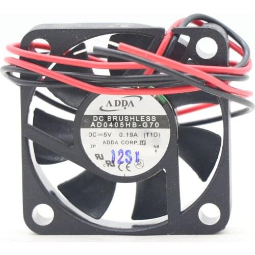 ADDA AD0405HB-G70 40*40*10mm 0.17A 5V 6000RPM DC Axial Flow Compact Cooling Fan