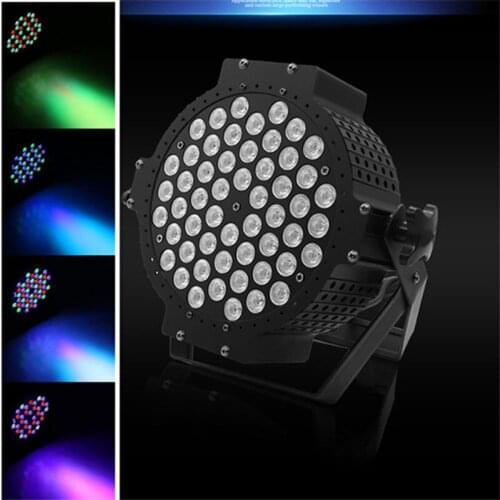 Aluminum with IR Remote alloy LED Par 54x3W RGBW LED Par Can Par 54 led spotlight dj projector wash lighting stage lighting