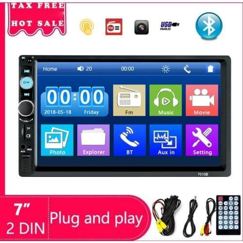 2 din car radio 7" autoradio Multimedia player MP5 Auto Car audio Autoradio Bluetooth USB Backup Monitor 2din auto radio