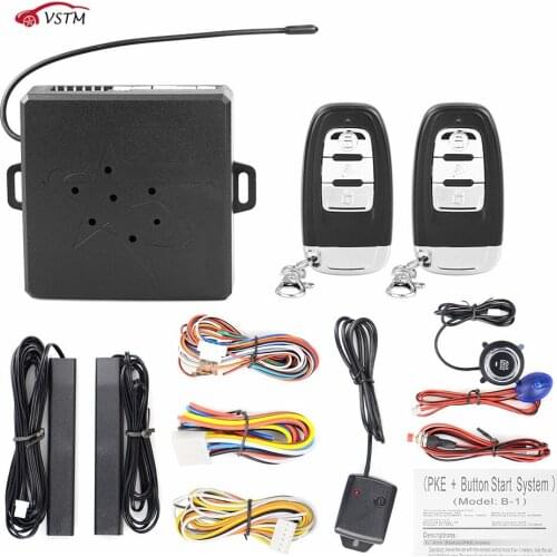 Car Alarm Car Engine Push Start Button RFID Lock Ignition Starter Keyless Entry Start Stop Immobilizer Anti-theft System Car Kit