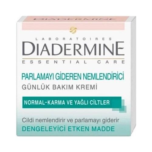 Diadermine Essential Care Parlamayı Gideren Nemlendirici Bakım Kremi 50 ml-Normal-karma ve yağlı ciltler i