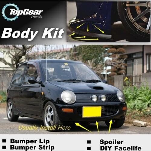 For Mazda Carol 1995~2016 Bumper Lip / Front Spoiler Deflector For TOPGear Friends to Car Tuning View / Body Kit / Strip Skirt