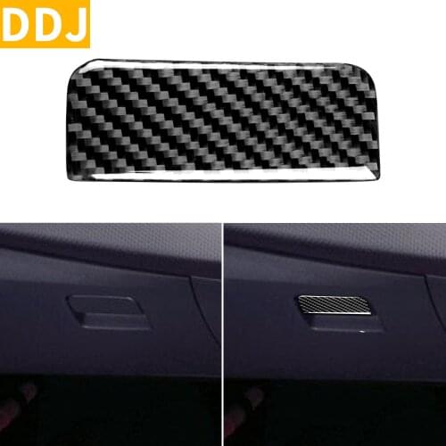 For Mitsubishi Lancer GT GTS ES DE 2008-2015 Carbon Fiber Glove Box Handle Cover Sticker Co-pilot Storage Interior Accessories