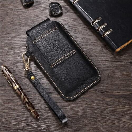 For Xiaomi Redmi Note 5A Belt Clip Holster Case for Xiaomi Redmi 5A Cover for Xiaomi Mi 6 Genuine Leather Waist Bag