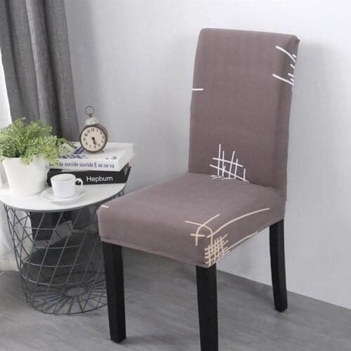 Elastic Stretch Dining Chair Covers Dust-Proof Slipcovers Protector Seat Covers Dining Room Kitchen For Wedding Party Banquet