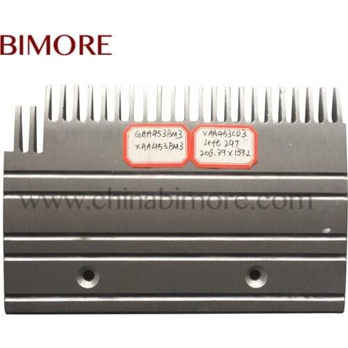 BIMORE GAA453BM3 XAA453BM3 XAA453CD3 Escalator Comb Length 206.39mm Width 139.2mm 24T Install Size 101.7mm Left