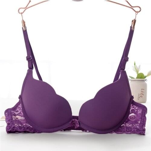Mozhini Intimate Super pull Push Up small chest Bra Young Girl Teenage small breasts Push Up bra small chest intimates lace bra