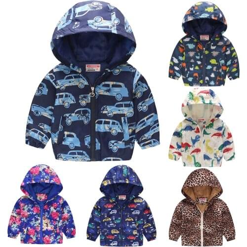 Hooded Jacket Hoodies Coats Toddler Baby Boy Clothes Baby Girls Fashion Long Sleeved Coat Printed Suit куртка детская одежда 6