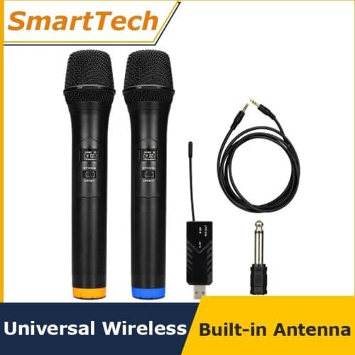 Professional UHF Wireless Microphone with Receiver Microfone Home Conference Education Karaoke Microfono Tour Bus USB Microphone