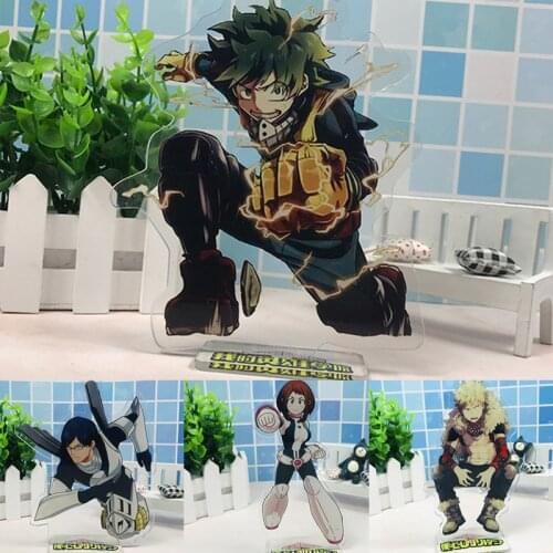 My Hero Academia Acrylic Stand Model Toys Midoriya Izuku Bakugou Todoroki Anime Laser Figure Decoration Action Collectible Toy