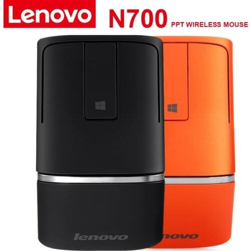 Original Lenovo Wireless N700 Mouse Ergonomics Design for Windows 10 8 7 Support PPT Business Meeting 3D Touch Bar Mice
