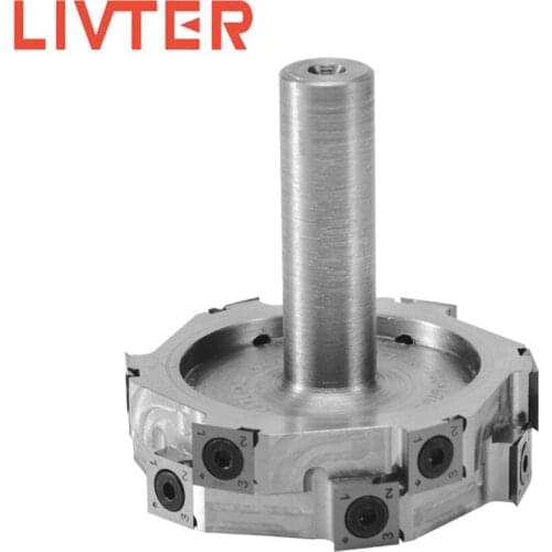 LIVTER 6T 90 degree seamless stitching CNC milling cutters spiral end mill cutter head for spindle moulder planer