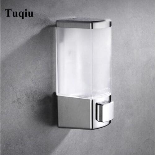 500ml Wall Mount Shower Soap Dispenser ABS Plastic Liquid Shampoo Vessel for Bathroom Washroom
