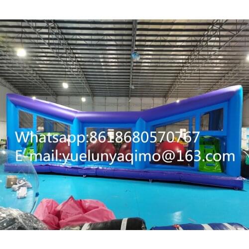 New inflatable Free Fall Double Jump Platform adults inflatable sport games outdoor inflatable airbag landing with platform