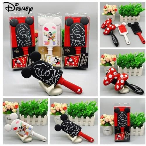 Disney Mickey Cartoon Hair Comb Haircare Massage Scalp Airbag Hair Styling Tool Soft Comb Teeth Hair Brush Barber Accessories