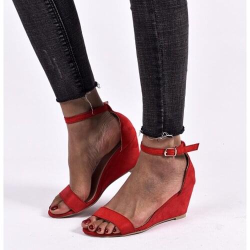 Women Wedges Sandals Casual Buckle Strap Heel Platform Summer Gladiator Sandals Fashion Open Toe Elevator Roman Shoes Ladies