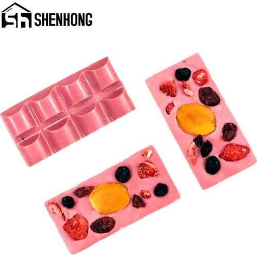 SHENHONG Polycarbonate Chocolate Moulds Candy Blocky Molds Confectionery Dessert Bake Tray Pastry Tools Kitchen Bakeware