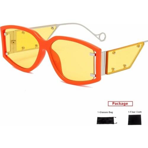 Mimiyou Square Rivet Punk Sunglasses Men Vintage Pilot Glasses Women Sun Glasses Women Brand UV400 Eyeglasses gafas de sol