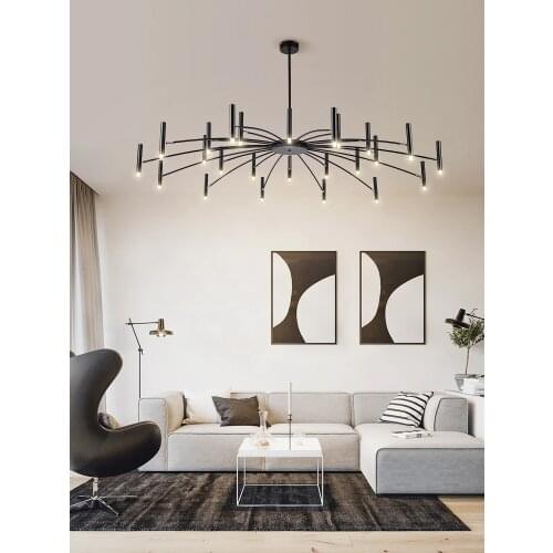 Led Chandelier Nordic Creative Personality Living Room Lamp Postmodern Minimalist Restaurant Lamp Showroom Shopping Mall Lamps