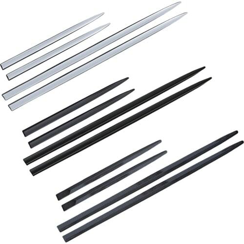 Universal Accessories Car Side Door Body Sill Strips Kit Moulding Trim Protector Guard Carbon Fiber Black Decoration Cover