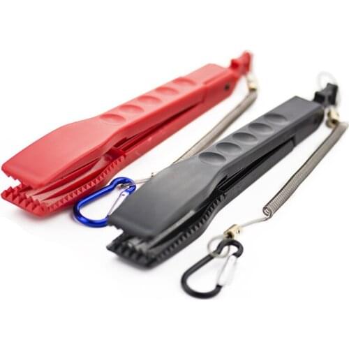 1pcs Portable Fishing Body Tongs Gripper Fishing Pliers Clip Grabber Plier Holder With Fishing Lanyard Fishing Gear
