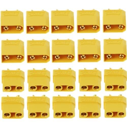 10 Pairs Female Male XT90 Banana Bullet Connector Plug For RC LiPo Battery Gold Plated Banana Plug 24BE