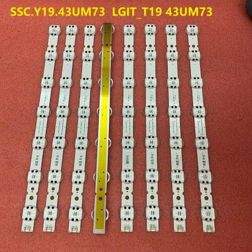 15pcs/lot LED Backlight for LG 43UM4390PLC 43UM74006LB 43UM7450PLA 43UM7390PLC 43UM7400PLB 43UM7300PSA 43LM6300PSB Y19.43UM73