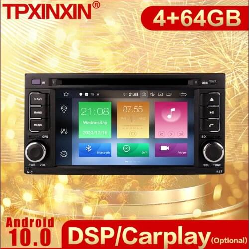 2 Din Carplay Android Radio Receiver Multimedia For Subaru Forester Impreza 2008 2009 2010 2011 2012 2013 GPS Recorder Head Unit