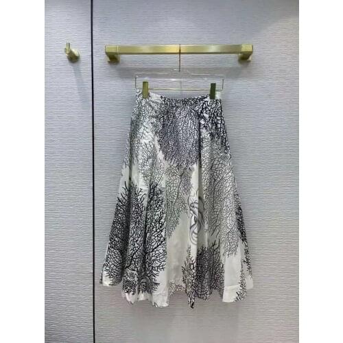 2021 European and American fashion printed skirts womens new autumn skirts size S-XL