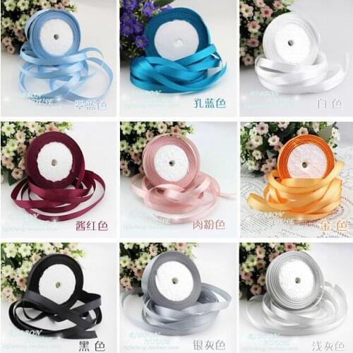 3/8'' 22M Pretty Silk Satin Ribbon 10MM Wedding Party Decoration& Invitation Card Gift Wrapping Scrapbooking Supplies Riband