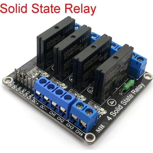 4 Channel 5V DC Relay Module Solid State Low Level G3MB-202P Relay SSR AVR DSP For Arduino Diy Kit