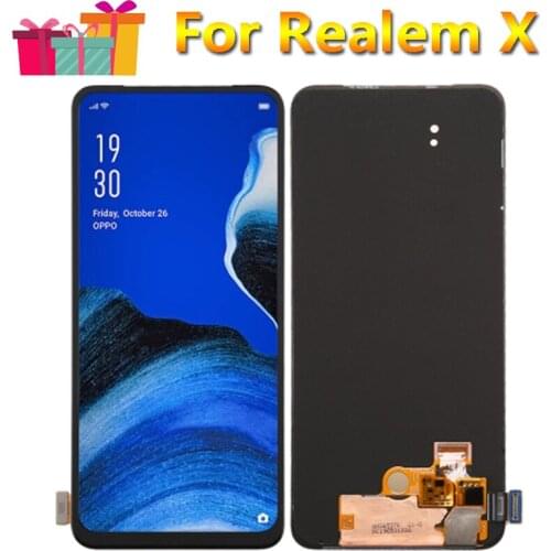 Origonal Amoled Display Replace 6.53" For Realme X RMX1901 RMX1903 LCD Touch Digitizer Screen With Frame Assembly