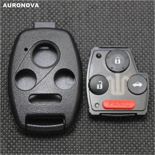 AURONOVA New Replace Key Shell for Honda Accord Crosstour Civic EX CRV CRZ Odyssey Pilot Fit Ridgeline Remote Car Key Case