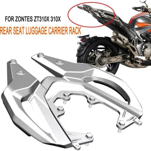 Motorcycle Rear Seat Luggage Carrier Rack With Handle Grip For Zontes ZT310x ZT310-X 310X