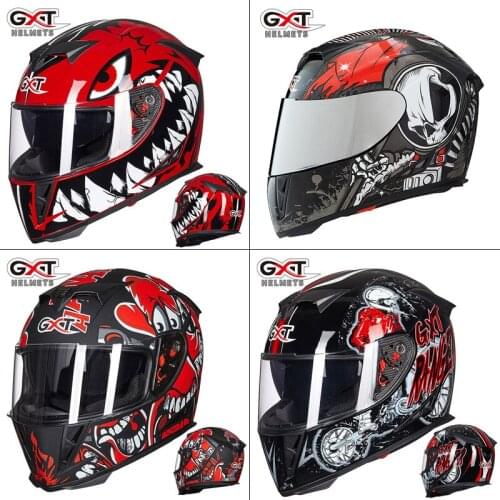 High Quality Motorcycle Helmet Bumper Cover Double Lens Sports Helmet Wear Mountain Helmet Motorcycle Prop Certification GXT