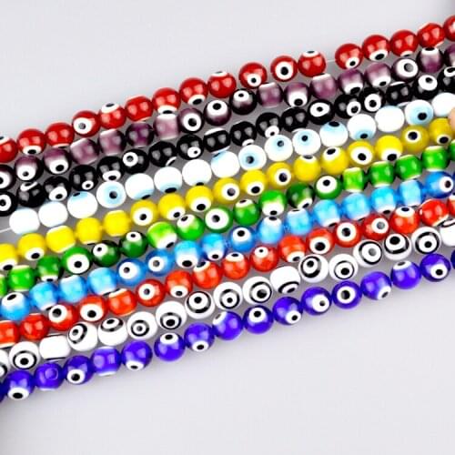 Free shipping 60pcs 6mm Round Crystal Beads charm Coloured Glaze Stone for DIY Jewelry Making
