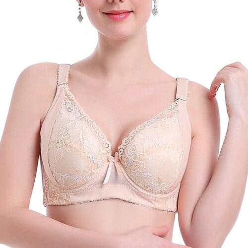Vogue Secret Sexy women bra plus size C D E cup Thin Padded push up bra brassiere underwear Top embroidery bras for women