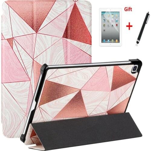 Case For Samsung Galaxy Tab S6 Lite 10.4 2020 P610 P615 PU Leather tablet Protective Magnetic Shockproof Stand Cover+film+pen