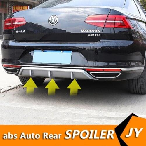 For Passat b8 ABS Rear Bumper Diffuser Bumpers Protector For 2017-2019 Passat B8 Body kit bumper rear lip rear spoiler