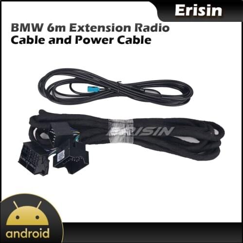 Erisin LMBM6-N for Some BMW Car need 6m extension Power & Radio Cable to connect